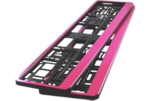 ‎TEILE-24.EU MALINOWSKI Kennzeichenhalter PINK HP passend für deutsche EU standard Kennezichen 520 x 110 mm, 2 Stück NEU