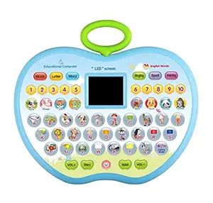 FunBlast Educational Computer ABC and 123 Learning Tab, Kids Laptop with LED Display and Music - Y-Pad English Learning Touch Pad Educational Tablet for 3 Year Old Kids, Girls, Boys ? Random Color