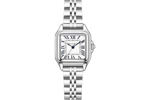 Szaikyri Quadrato Classico Orologio Donna con Numeri Romani Cronografo da Donna Casual
