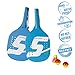 Produktbild Speedminton Beach Paddle Set Speedminton Robustes Holz Beach Paddle 2 Spieler Set - Incl. 2 Bällen und 1 Original Fun Speeder, Cyan blau, One size, 400052