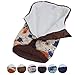 Infantastic Fleece-Winter Footmuff DIFFERENT COLOURS (Brown with Pattern (Happy Flower))