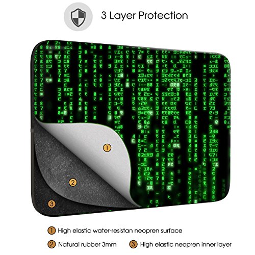 Sidorenko Designer Laptophülle für Laptops mit einer Bildschirmdiagonale von 33-33,8 cm ( 13-13,3 Zoll, MacBook Air, Macbook Pro Retina Display ) neopren max. Geräteabmessungen 32,5 cm x 23 cm - 3