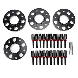 Hub Centric Wheel Spacers, Durable Staggered Wheel Spacers Kit Anti overturning 4pcs Flange Wheel Spacers for Automobile Accessory