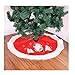 Produktbild Jspoir Melodiz Weihnachtsschmuck Weihnachtsbaum Kleid Weihnachtsbaum Baum Rock hochwertige Stickerei Weihnachtsbaum Rock Weihnachten liefert (A)
