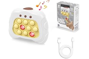 m Mu Giocattolo Pop It elettronico Fidget ricaricabile, 4 modalità, 120 livelli, Silicone. Console di Gioco a Decompressione Pop It Elettronico. per Bambini e Adulti.