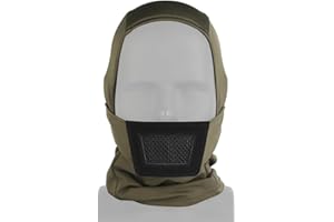 QJYZHAN Mise A Niveau Balaclava Airsoft Mesh Mask, Tactical Airsoft Masque De Protection Totale du Visage Ninja Style Outdoor Guard Réglable Mesh Mask