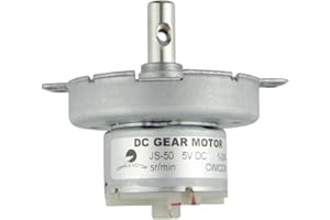 CHANCS Brushless DC Motor JS-50 DC 5V 5RPM Riduttore Esterno Metallo Rotazione Display Stand dedicato Mini DC Gear Motor