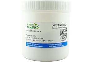 XFNANO Research Grade Anatase Nano Titanium Dioxide Powder Small particle size nano titanium dioxide powder TiO2 Nanoparticles 5-10nm with 99.3% Purity（100Gram）