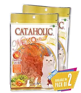 Rena Cataholic Neko Chicken Jerky Sliced Cat Treat (30 g) Pack of 2