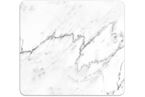 WENKO Multi-Platte en verre Mod. Marmor | Plaque de protection cuisine et planche à découper en verre | DIM (l x h x p) 56 x 0,5 x 50 cm | Verre transparent et multicolore