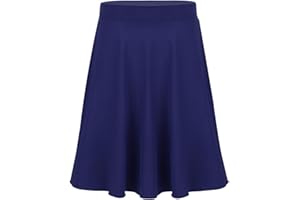 Xnihocha Kids Girls Full Circle Ballet Character Skirts Dance Skirts Chiffon Lyrical Performance Dancewear