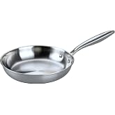 Fackelmann Vita3 Stainless Steel Triply Pan with Triple Diffuser Bottom, Non-Stick, PFA-Free, Suitable for Induction, Gas, Vi