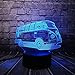 Produktbild 3D Nachtlicht Led Nachtlicht Reisebus Licht Multicolor Steigung Rgb Cartoon Auto Nachtlicht Illusion Schlafzimmer Nachttischdekoration Lampala Kinder Kinder Spielzeug Geschenke(Fernbedienung)