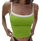 Top Women's Crop Tops Women's Sexy Spaghetti Top Backless Y2K Top Crop Top Vintage Tank Top Streetwear Tops Teenager Girls