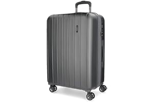 Movom Wood Maleta mediana Gris 49x70x28 cms Rígida ABS Cierre TSA 81L 4,1Kgs 4 Ruedas dobles Extensible