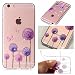 Produktbild iPhone 7 8 Hülle, E-Unicorn Handyhülle Apple iPhone 7 8 Hülle Transparent mit Muster 3D Löwenzahn Silikon Durchsichtig Tasche Ultra Slim Dünn TPU Bumper Schutzhülle Stoßfest Hochwertigem Zubehör Set Etui Schale Back Case Cover Rückseite