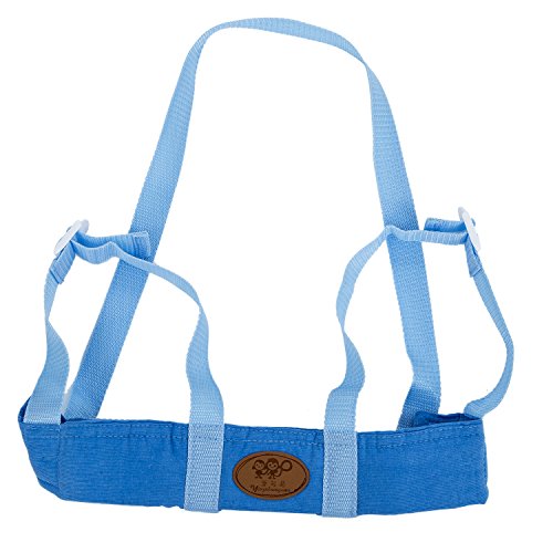 SODIAL(R) Baby Child Toddler Safety Easy Wash Harness & Step Walking Assistant Reins - Blue