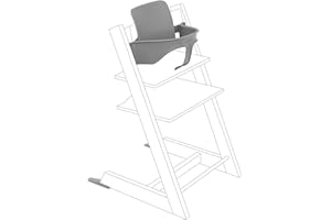 Tripp Trapp Baby Set from Stokke, Storm Grey - Convert The Tripp Trapp Chair into High Chair - Removable Seat for 6-36 Months - Compatible with Tripp Trapp Models After May 2006