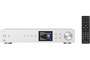 VR-Radio Internet Tuner: Digitaler WLAN-HiFi-Tuner, Internetradio, DAB+, Bluetooth, Silber (DAB Receiver, DAB+ Receiver für Stereoanlage, iPhone Ladestation)