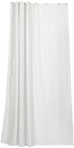 HMHESQ Shower Curtains Curtain Synthetic Fiber Shower Curtain Bath Curtains Waterproof Mildew Resistant Thickening Shading Polyester Fabric Bathroom Cut Curtains Wave , Width 150Cm* High 180Cm (Wavy Line)