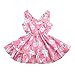 Produktbild JUSTSELL  Mädchen Kleid Sommerkleid Kinder Weste Kleid Easter Bunny Print Sleeveless Dress Mädchen Rosa Kleid Party Kids Trägerkleid Mädchen Kleid