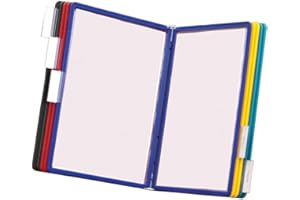 ‎DURABLE Durable 556700 Zestaw paneli informacyjnych Vario Wall 10 (A4, ścienny z 10 panelami), wielokolorowy.