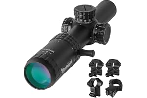 Cannocchiale ottico Paike 1-5x24 30mm Visione grandangolare Mirino da caccia illuminato rosso verde