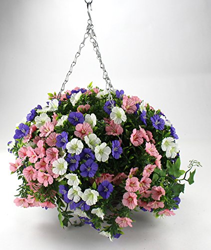 Preisvergleich Produktbild Kunstpflanze Blumenampel Ø40cm