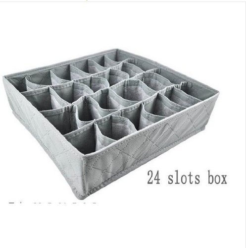 3 Stücke ein Satz, faltbarer Kasten / Bamboo Charcoal Box Faser Lagerung für Büstenhalter, Unterwäsche, Krawatte, Socken - 2