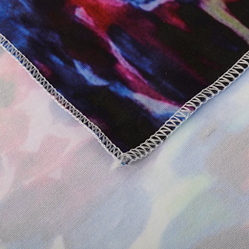 Bohemian Blumen-Druck Wandteppiche Wandbehang Yoga Matte Haus Wand Dekor Polyester – Orange, 150 * 130cm - 6