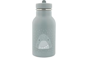 Trixie – Botella para niños de acero inoxidable 350 ml – Mr. Tiburón
