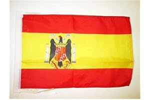 AZ FLAG Bandera de ESPAÑA DE Franco 45x30cm - BANDERINA FRANQUISTA ESPAÑOLA 30 x 45 cm cordeles
