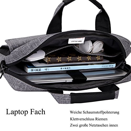 BRINCH Laptoptasche  unisex Messenger Bag Oxford Gewebe Umh  ngetasche Aktentasche mit Tragriemen f  r 17 - 17 3 Zoll Laptop   Notebook   MacBook   Ul