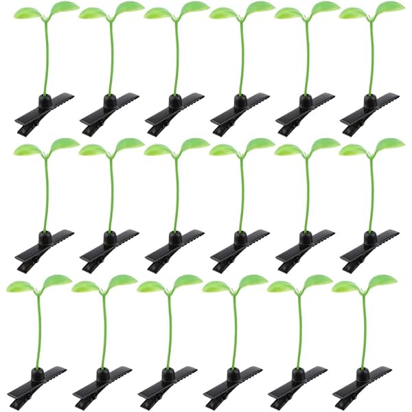 100 Stück Sprossen-Haarspangen - Bunte Pilz & Blumen Clips Für Frauen & Mädchen
