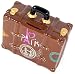 Produktbild Spardose Reisekoffer braun London Paris Moskau Rom New York Ägypten lustige Sparbüchse im Koffer Design