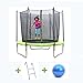Produktbild Ise Trampolin rund 305 cm außen grün mit Netz und Schutz Trampolin für Kinder
