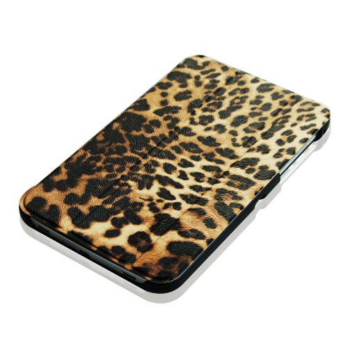 Fintie Samsung Galaxy Tab 4 7.0 Hülle Case – Ultra Schlank Schutzhülle Superleicht Ständer Smart Shell Tasche Etui Cover Für Samsung Galaxy Tab 4 7.0 (7 Zoll) T230 T235 Tablet, Leopard Braun - 9