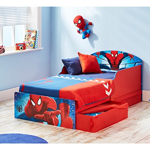 Kinderbett Spiderman Design mit Schubladen 70 x 140