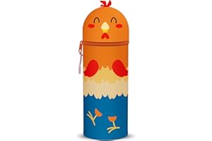 DGTSYAL 2-in-1 Weiche Federmäppchen - Kawaii Farm Silikontasche Federmäppchen, mäppchen - Stand Up, Tier Stifthalter, Stifte Mäppchen, Stifthalter Bleistifttasche Mädchen Junge (Hahn)