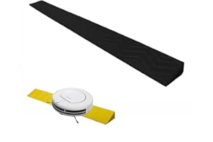 REALN Rollstuhlrampe, Türschwellenrampe, Tragbare Indoor-Kehrrobotertür, Bordsteinrampe, Rutschfester Fester Kunststoff für Fahrrad-Roller-Gepäck, Freies Schneiden ( Color : Negro , Size : 100*12*4.5cm )