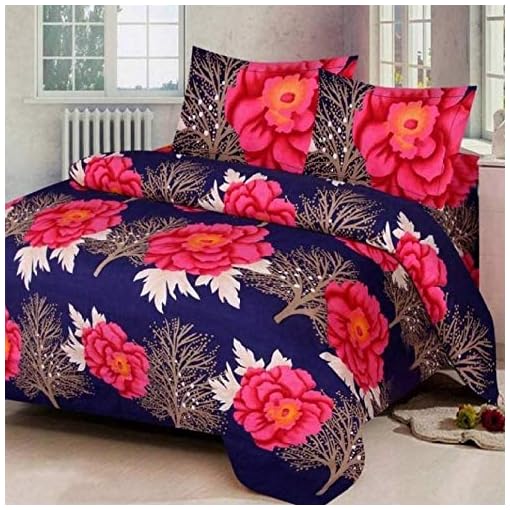 RS Home Furnishing Cotton 160 TC Bedsheet (King_Multicolour, Pack of 1) - Image 6