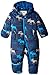 Hatley Baby-Boys Infant Winter Puffer -Graphic Moose Snowsuit, Blue, 12-18 Months