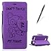 Produktbild CaseHome HUAWEI Y3 II PU-Leder Etui hülle Niedlich Geprägt Leder Mode Bär Muster Entwurf (Freier Griffel) Brieftasche Magnetisch Abnehmbar Folio Buch-Stil Stand-Funktion mit Kreditkartensteckplätze und Handschlaufe Stoßfest Halfter Ganzkörper Schutz PU-Leder Etui Abdeckungs-Haut Shell für HUAWEI Y3 II-Lila
