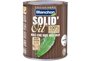 BLANCHON Huile Cire Solid'Oil Naturel - monocouche pour parquet 1L