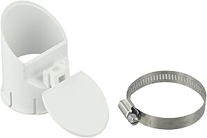 YJDOORPLAY Válvula antirretorno de drenaje, prevención de reflujo de alcantarillado, barrera antirratas de PVC, filtro de cubierta de tubería de agua de lluvia (50 mm)