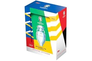 HEART FOR CARDS Topps - Adesivo originale UEFA EURO 2024, con 54 adesivi + protezione per spedizioni Heartforcards®