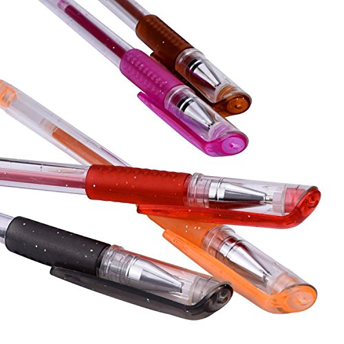 Mudder 12 Stück Gelstift Gelschreiber Gel Pens für Malbuch, Zeichnung, Färbung, Kritzeln und Skizzieren - 2