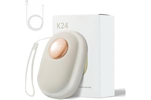 TOWWOO Handwärmer Wiederaufladbar, 10000mAh Elektrisch Tragbare USB Taschenwärmer Powerbank, 45-60 °C 4 Heizmodi & 4 Vibrationsmodi, Geschenk für Frauen Männer, ideal für Outdoor Jagd Golf Camping