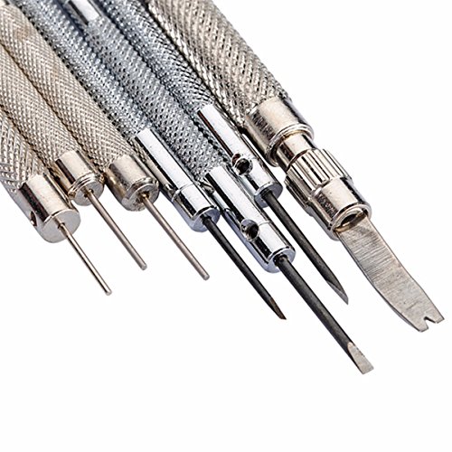 BABAN 13pcs Uhrmacherwerkzeug Uhr Werkzeug Tasche Reparatur Set Uhrwerkzeug Gehäuse Öffner - 8