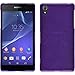 Produktbild PhoneNatic Case kompatibel mit Sony Xperia Z2 - lila Silikon Hülle Brushed + 2 Schutzfolien